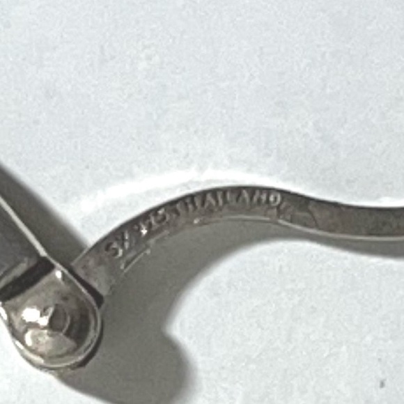 Sterling Silver Hoop Earrings - Picture 3 of 6